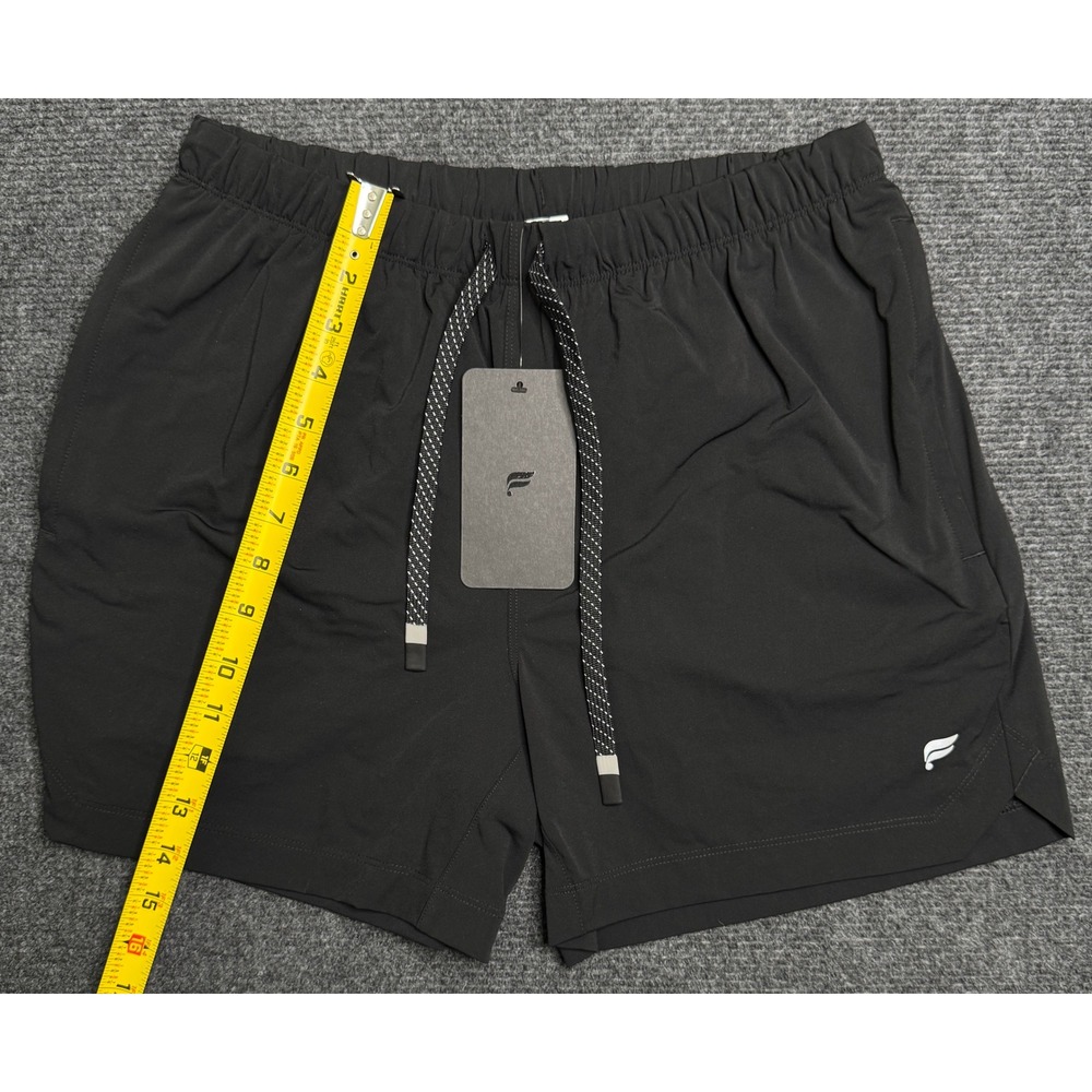 NWT Fabletics The 5" One Short Lined Black Athletic Training Mens Medium Gym - Picture 6 of 6